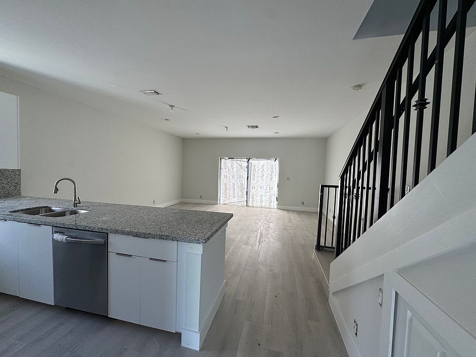 kitchen and family room