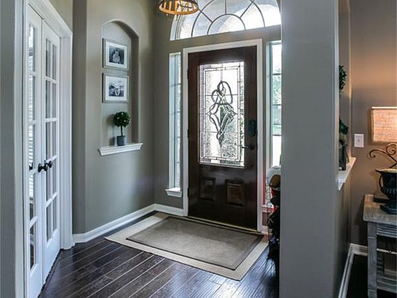 A view of the entry from inside.