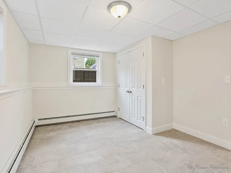 Primary bedroom and double closet.