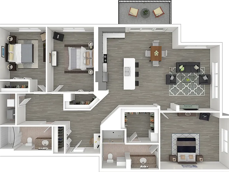 C1 3D Floor plan C1 3D Floor plan