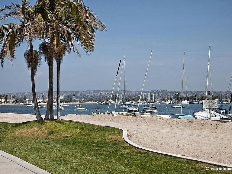 Blocks to Mission Bay, Water Sports & Bike Path