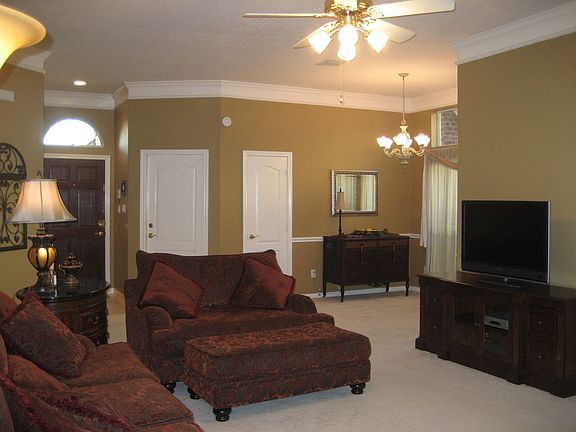 Family room with gas fireplace