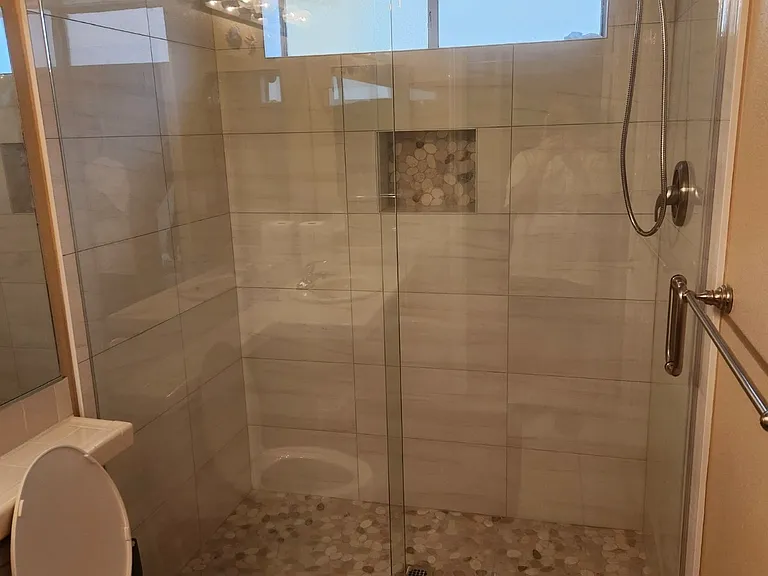 Guest bath brand new shower