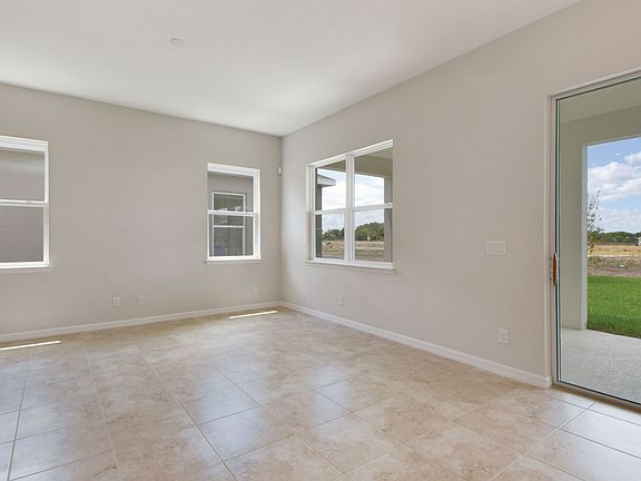 Great room with sliders to lanai