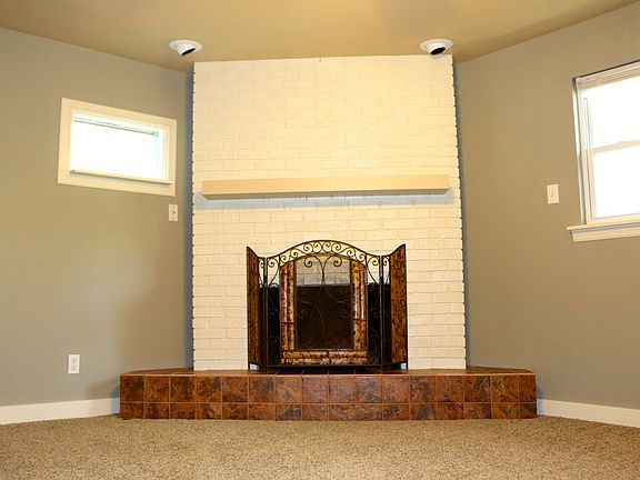 Fireplace in master bedroom
