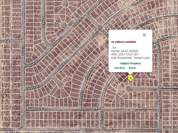 0 Denhart Ave #22911307001, California City, CA 93505