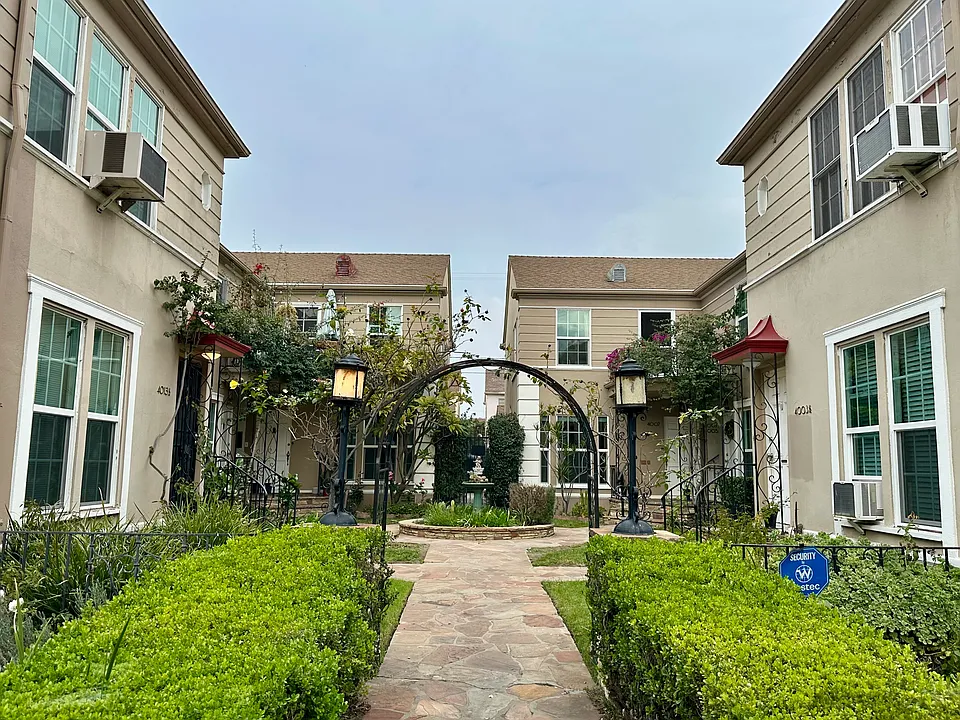 Front of complex, the courtyard