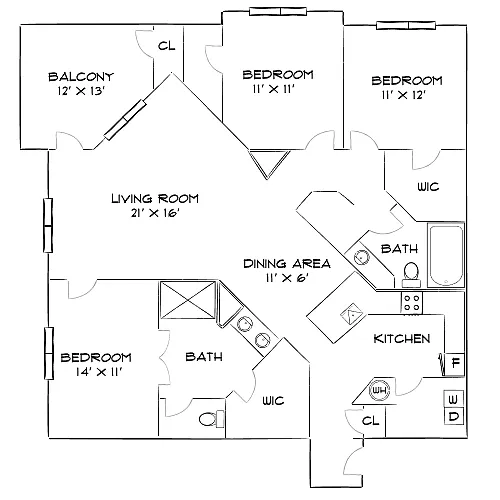 Floor plan Design 3A Premier