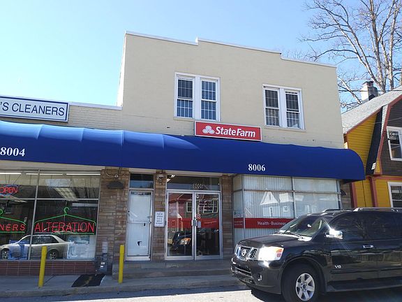 Front of building.  Apartment is located on the second floor