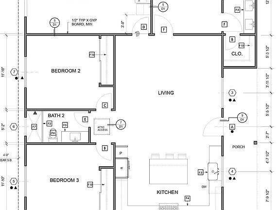 Floor Plan 
Bedrooms 12x12 
Master Bedroom 14x12