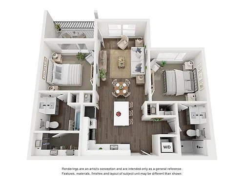 Floor plan 2 Bedroom