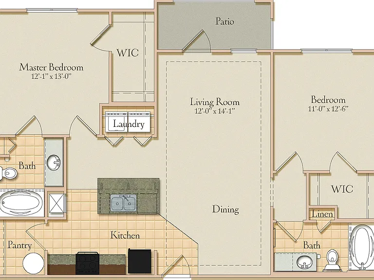 2BR 2BA Delux 2BR 2BA Delux
