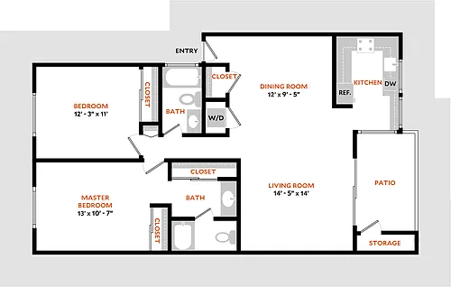 Floor plan Plan 2BR