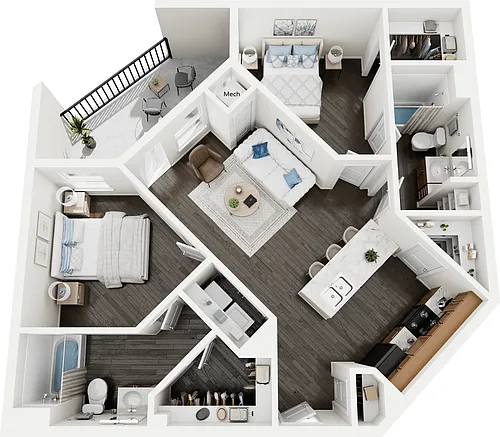 Floor plan B3