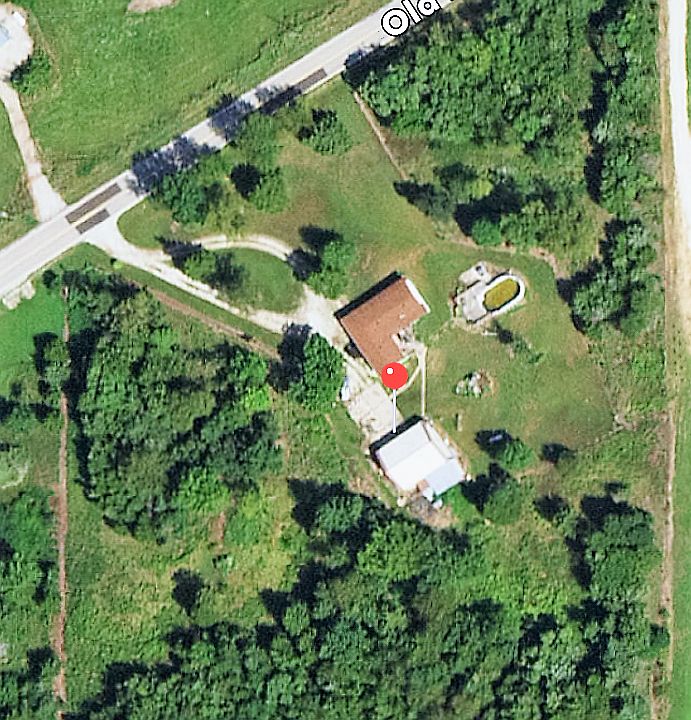 Aerial view of property