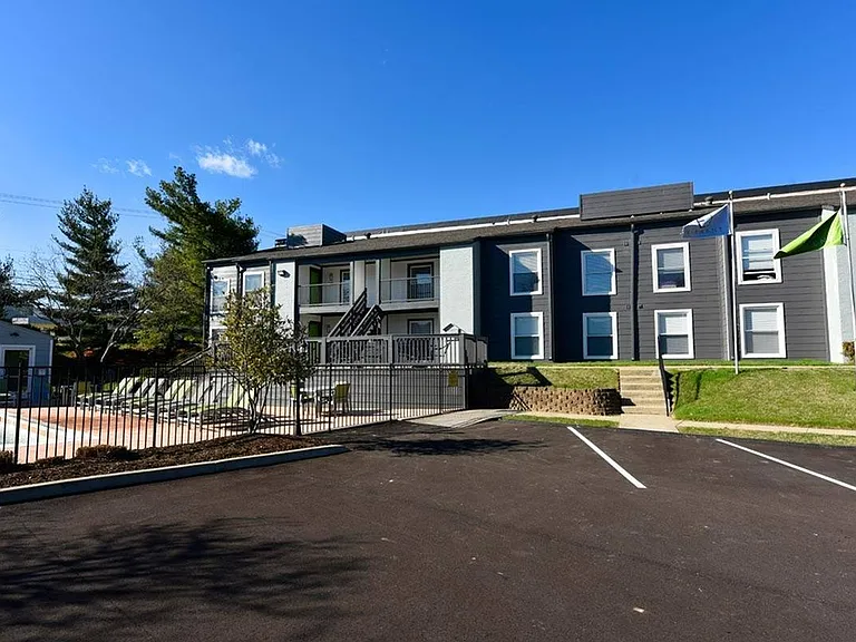 Building exterior & parking spaces