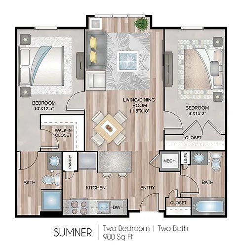 Floor plan Sumner
