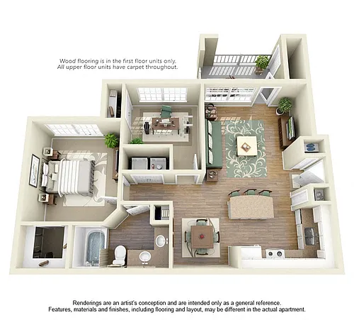 Floor plan Colorado 2x1