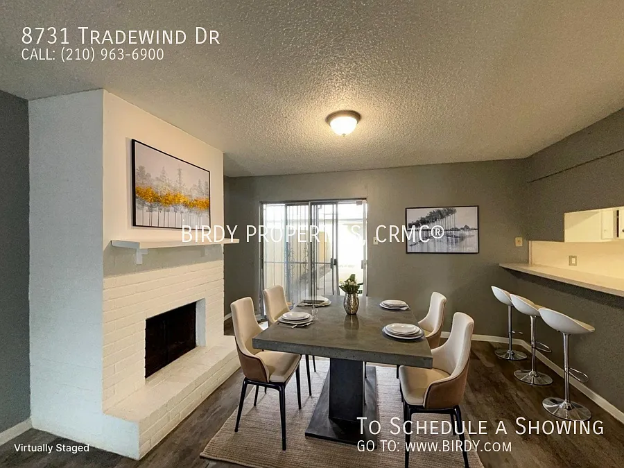 "Charming 3-Bed Townhouse with Fireplace Oasis at 8731 Tradewind Dr, Windcrest!" — Photo 3