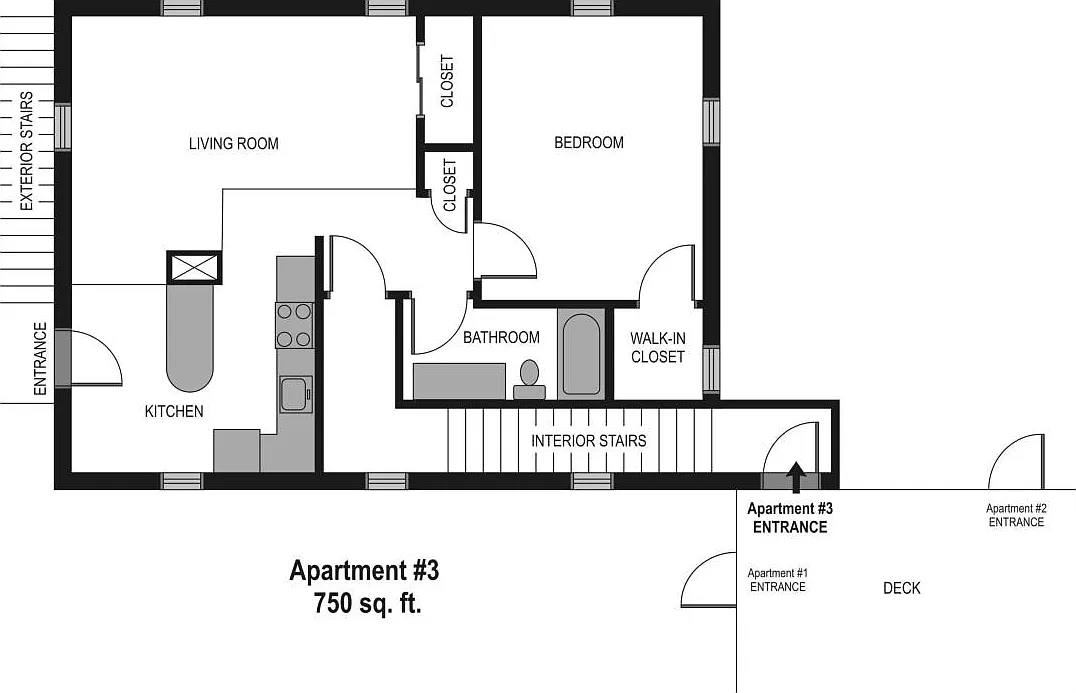 1 bed, 750 sqft, $2,300 — Photo 2