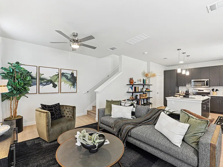 Alaro Apartments Living Room and Kitchen
