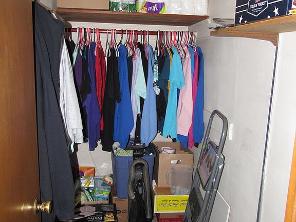 huge walk in closet in fam rm