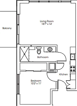 1 Bed / 1 Bath - 657 SF 1 Bed / 1 Bath - 657 SF