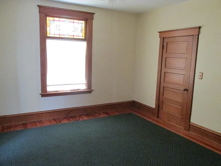 Parlor Room with Stained-Glass Window