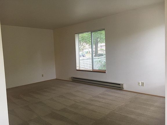 Spacious light, living room that faces south and east, and will have new carpet (picture is of a similar unit)