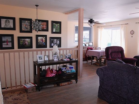 Bright Hardwood Living Area With Amazing Views