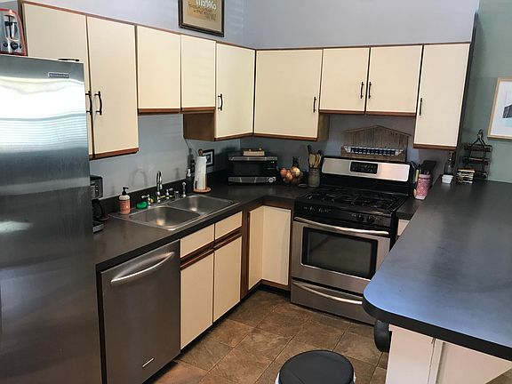 Kitchen appliances included.