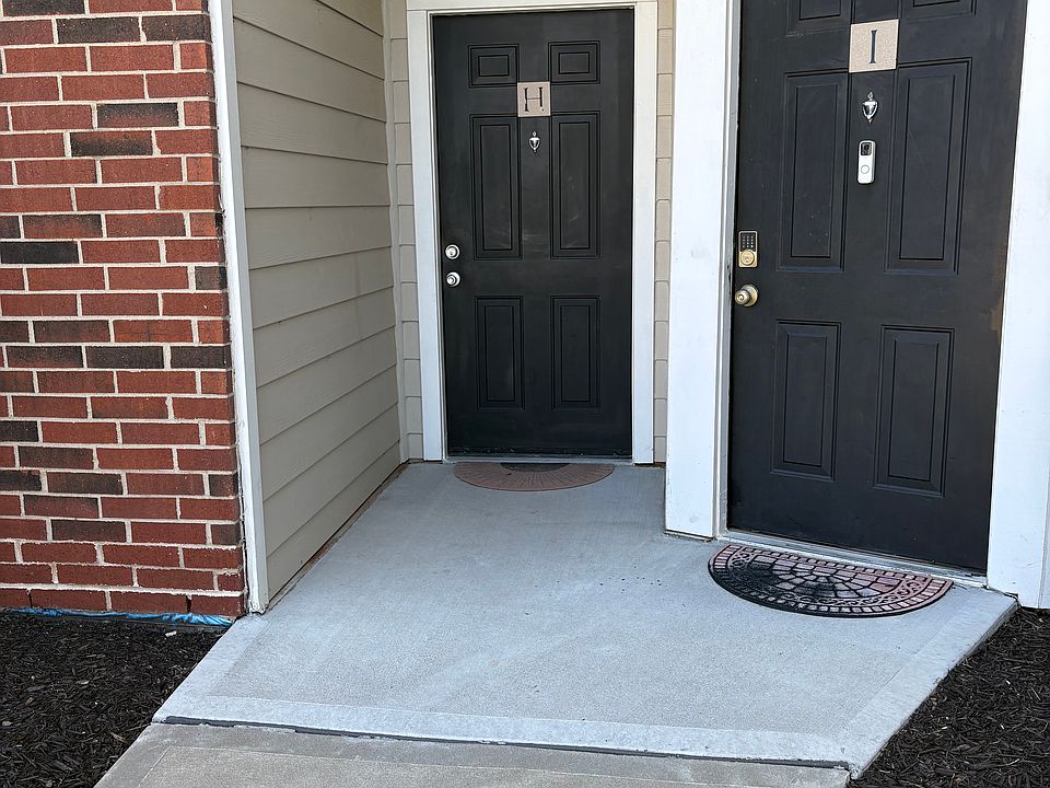 Front door on left.