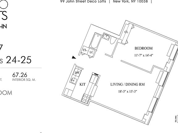 2nd image of 99 John St APT 2507