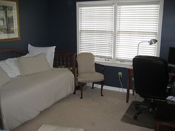 2nd bedroom with large closet & built-in shelving
