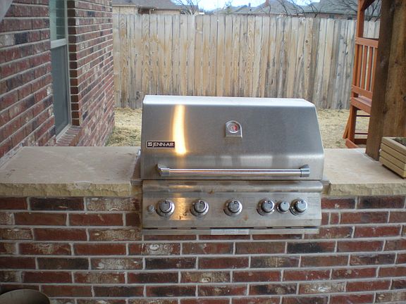 built in gas grill