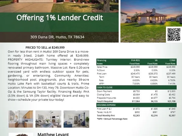 309 Dana Dr, Hutto, TX 78634