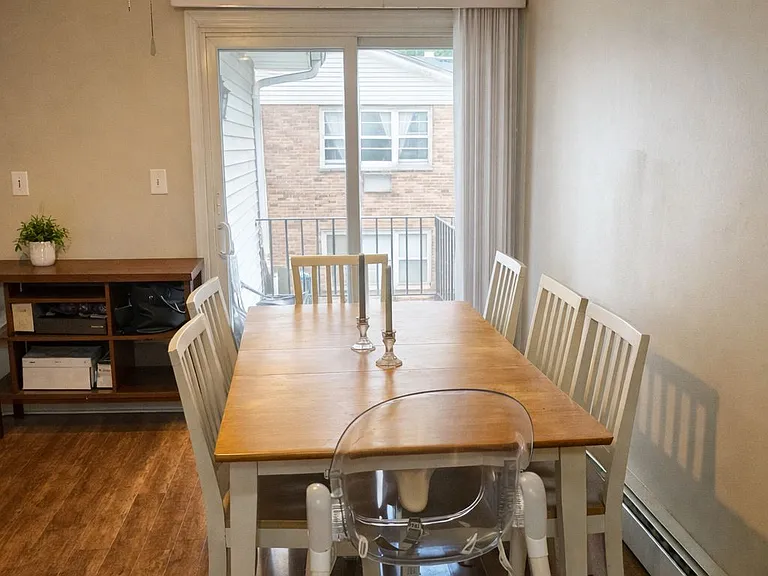 Generously sized dining area