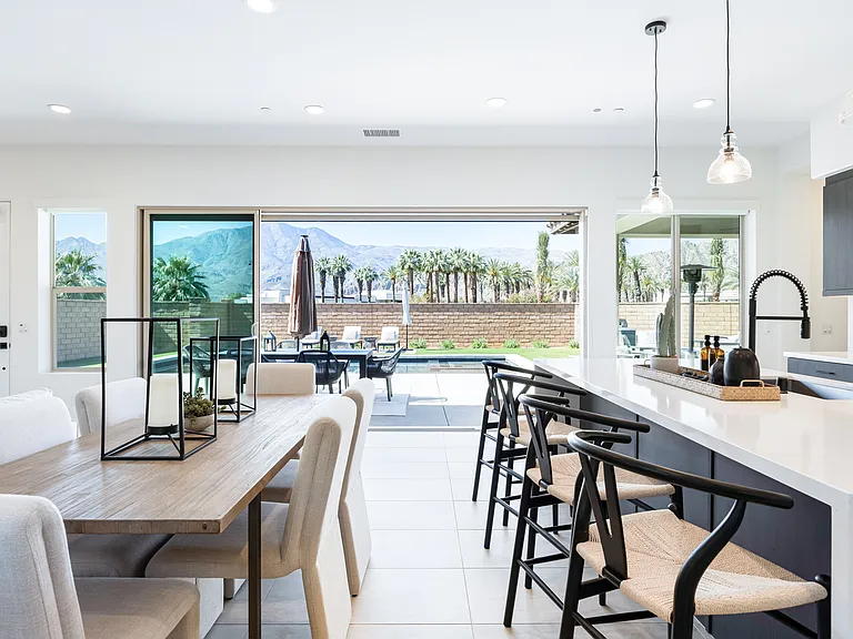 Bring indoor living outdoors with the convenience of the glass sliding door.