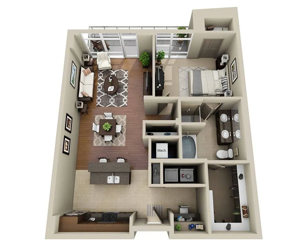 Floor plan Floorplan E