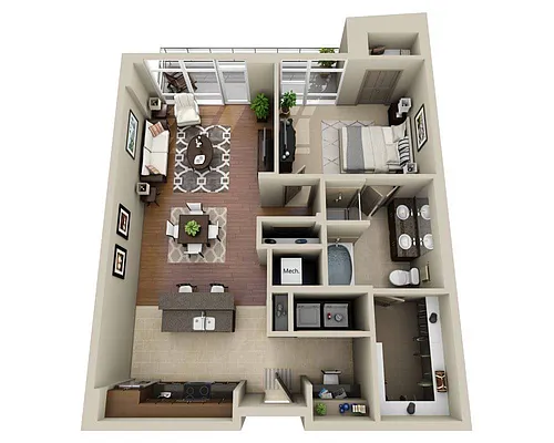 Floor plan Floorplan E