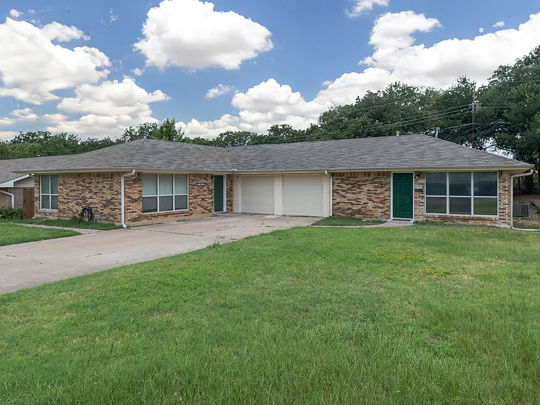 The front of the duplex.