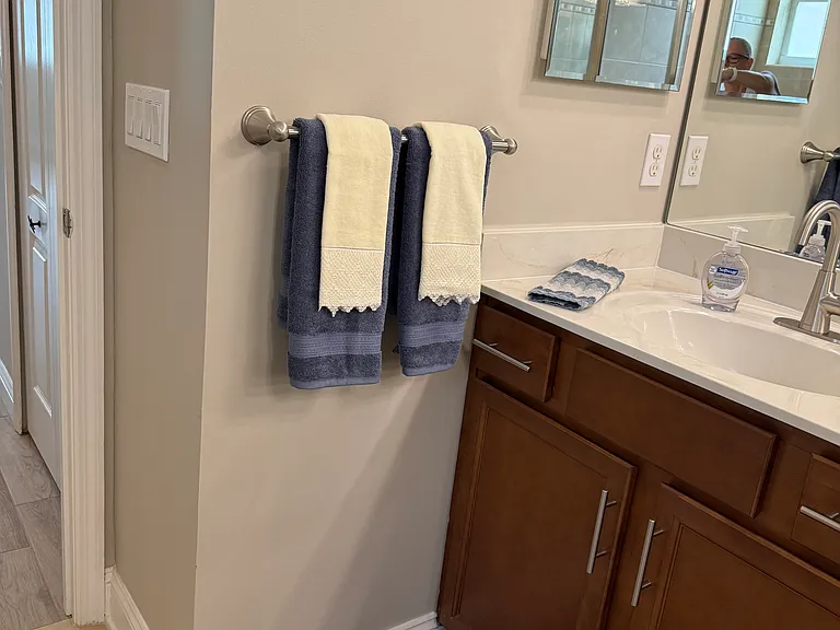 Master bath left sink