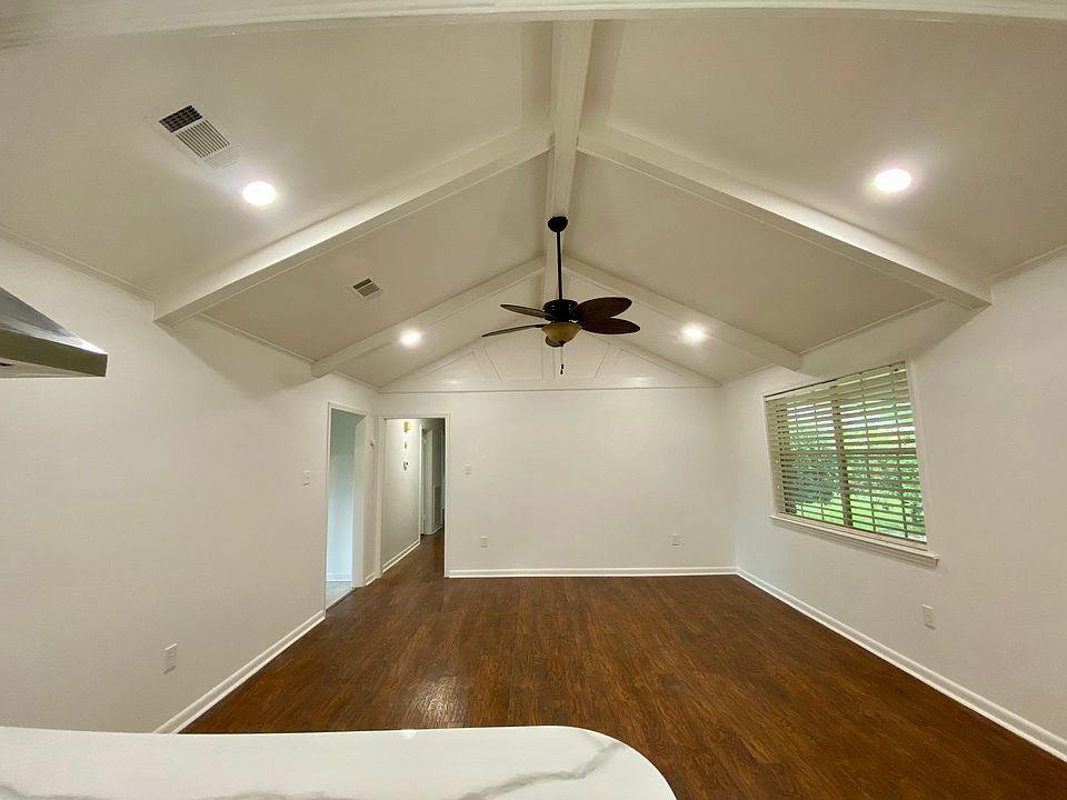 Cathedral ceiling living room