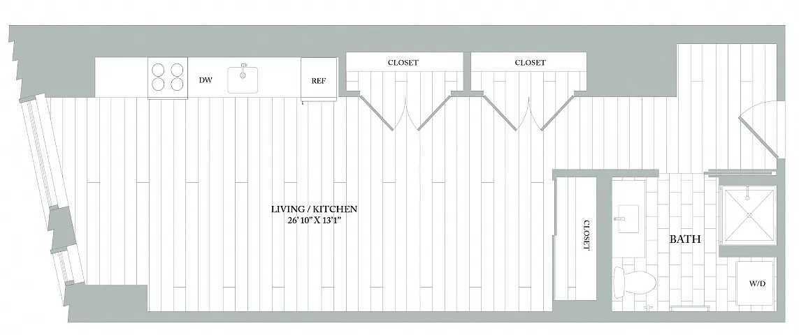 Floor plan S3 | Studio | 1 Bath