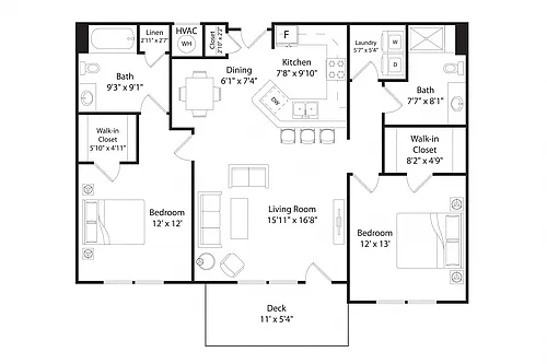 Floor plan B7R