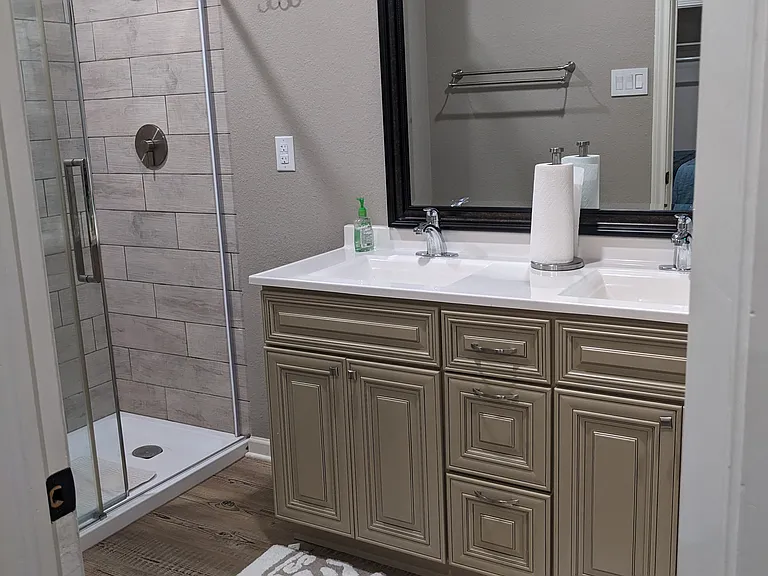 The Master Spa with double sinks.