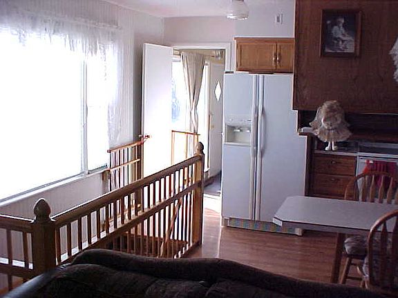 Kitchen area to lower level