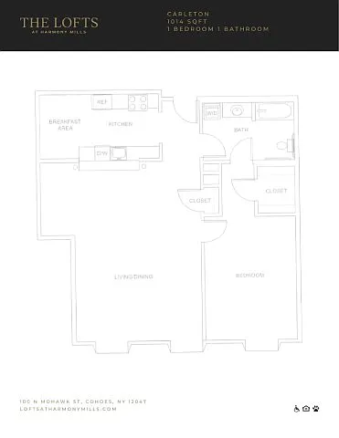 Floor plan Carelton U - Fallsview