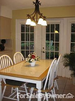 Breakfast room with door to deck