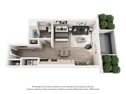 Floor plan Courtyard Patio South Facing X3C